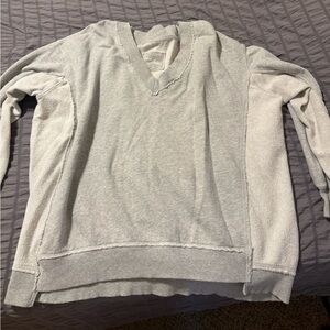 Aerie Light Gray Textured Knit